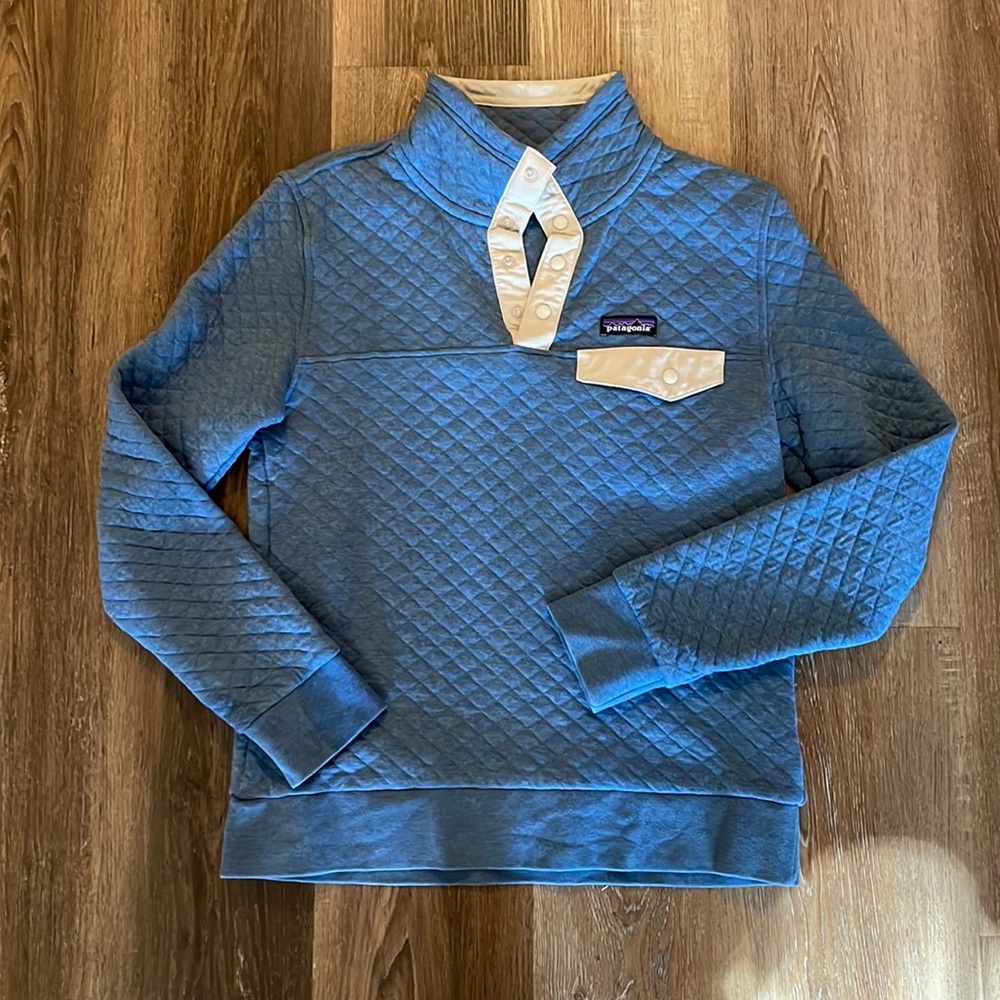 Patagonia quilted snap t pullover